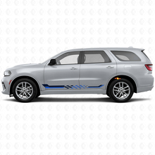 Karierte Flaggen-Seitenstreifen Vinyl-Aufkleber für Dodge Durango 2011+ 2