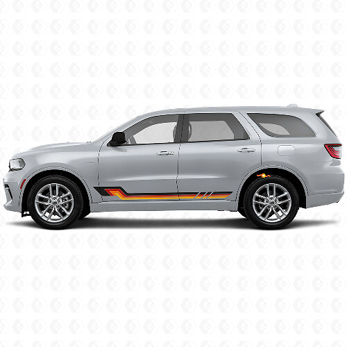 Vintage-Stil Seitliche Streifen Vinylaufkleber für Dodge Durango 2011+ 1