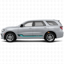Vintage-Stil Seitliche Streifen Vinylaufkleber für Dodge Durango 2011+ 2