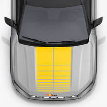 Zwillingsstreifen Motorhauben-Vinylaufkleber für Jeep Compass 2026 3