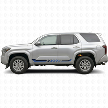 Schachbrettflaggen-Seitenstreifen Vinyl-Aufkleber für Toyota 4Runner 2024+ 2