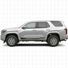 Gebogene Streifen Rocker Panel Vinyl-Aufkleber für Toyota 4Runner 2024+ 2