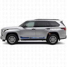 Schachbrettmuster Seitenstreifen Vinyl-Aufkleber für Toyota Sequoia 2022+ 2