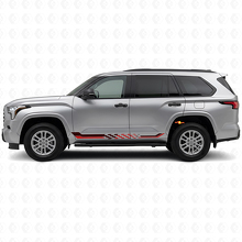 Schachbrettmuster Seitenstreifen Vinyl-Aufkleber für Toyota Sequoia 2022+ 3