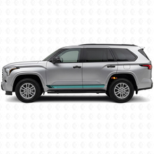 Vintage gerade Streifen Seiten-Vinyl-Aufkleber für Toyota Sequoia 2022+ 2