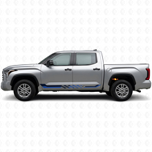 Schachbrett-Flaggen Seitenstreifen Vinyl-Aufkleber für Toyota Tundra 2022+ 2
