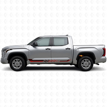 Schachbrett-Flaggen Seitenstreifen Vinyl-Aufkleber für Toyota Tundra 2022+ 3