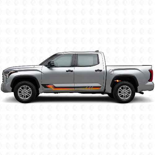 Vinyl-Aufkleber im Vintage-Stil Seitenstreifen für Toyota Tundra 2022+