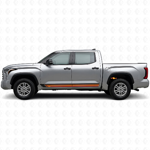 Vintage Gerade Streifen Seiten Vinylaufkleber für Toyota Tundra 2022+