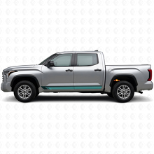 Vintage Gerade Streifen Seiten Vinylaufkleber für Toyota Tundra 2022+ 2