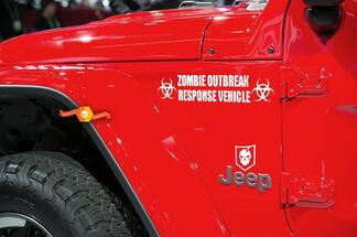 Jeep Rubicon Wrangler Zombie Outbreak Response Team Wrangler Aufkleber-Kit Nr. 2