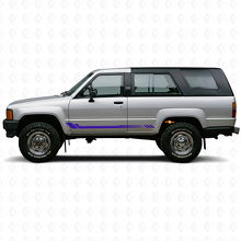 Sechseck-Streifen Seitenaufkleber Vinyl Decal für Toyota 4Runner 1984-1989_2