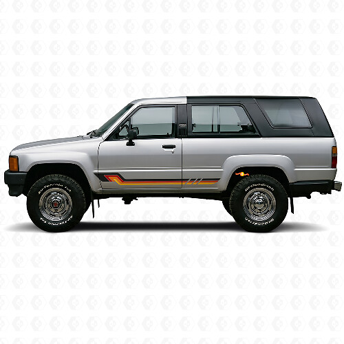 Vinyl-Aufkleber im Vintage-Stil Seitenstreifen für Toyota 4Runner 1984-1989_1