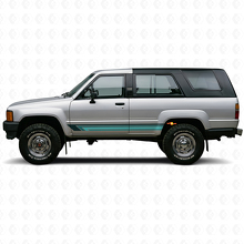 Vintage Gerade Streifen Seiten-Vinylaufkleber für Toyota 4Runner 1984-1989_2