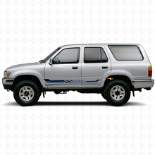 Vinyl-Aufkleber mit Schachbrettflaggen-Seitenstreifen für Toyota 4Runner 1989-1995_2