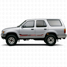 Vinyl-Aufkleber mit Schachbrettflaggen-Seitenstreifen für Toyota 4Runner 1989-1995_3