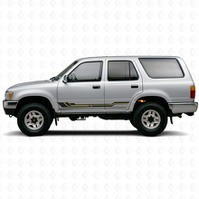 Gebogene Streifen Seitenschweller Vinyl-Aufkleber für Toyota 4Runner 1989-1995_2