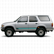 Vintage Gerade Streifen Seiten Vinyl Aufkleber für Toyota 4Runner 1989-1995_2