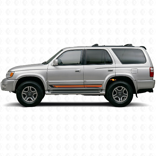 Vintage Gerade Streifen Seitenaufkleber für Toyota 4Runner 1995-2002
