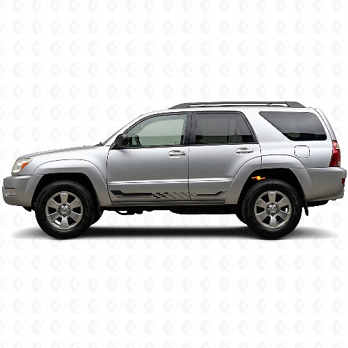 Schachbrettflaggen-Seitenstreifen Aufkleber für Toyota 4Runner 2002-2009_1