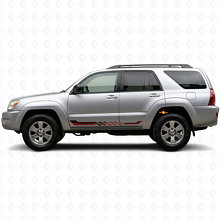 Schachbrettflaggen-Seitenstreifen Aufkleber für Toyota 4Runner 2002-2009_3