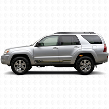 Abgerundete Streifen Schweller Vinylaufkleber für Toyota 4Runner 2002-2009_2