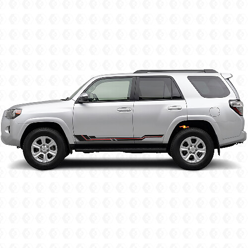 Gebogene Streifen Rocker Panel Vinyl-Aufkleber für Toyota 4Runner 2009-2024_1