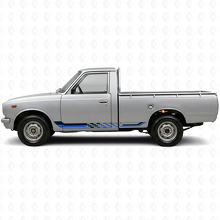 Karierte Flaggen-Seitenstreifen Vinyl-Aufkleber für Toyota Hilux 1968-1972_2