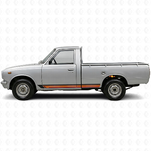 Vintage gerade Streifen Seiten-Vinylaufkleber für Toyota Hilux 1968-1972