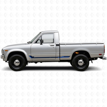 Rennstil Seitenstreifen Vinyl-Aufkleber für Toyota Hilux 1978-1983_2