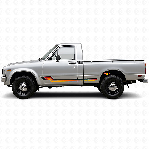 Vintage-Stil Seitenstreifen Vinyl-Aufkleber für Toyota Hilux 1978-1983_1