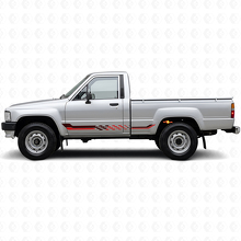 Schachbrett-Flaggen-Seitenstreifen Vinyl-Aufkleber für Toyota Hilux 1983-1988_3
