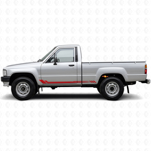 Wabenstreifen Seiten-Vinylaufkleber für Toyota Hilux 1983-1988_3