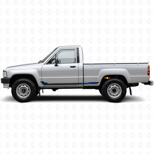 Racing-Stil Seitliche Streifen Vinyl-Aufkleber für Toyota Hilux 1983-1988_2