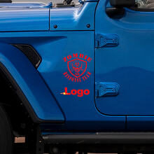 Zombie-Ausbruch-Eingreifteam-Logo Vinyl-Aufkleber für Jeep Wrangler Rubicon 3