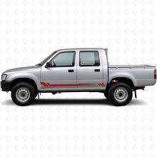 Seitlicher Vinyl-Aufkleber mit Wabenstreifen für Toyota Hilux 1988-1997_3