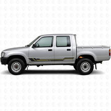 Gebogene Streifen Schweller Vinyl-Aufkleber für Toyota Hilux 1988-1997_2
