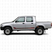 Racing-Style Seitliche Streifen Vinyl-Aufkleber für Toyota Hilux 1988-1997_3