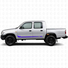Honeycomb-Streifen Seitenvinylaufkleber für Toyota Hilux 1997-2004_2