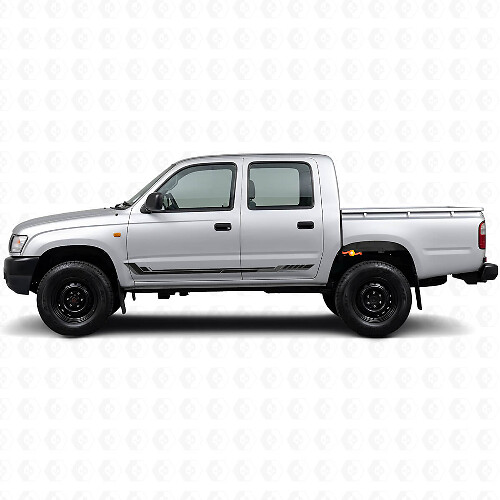 Racing-Stil Seitenstreifen Vinyl-Aufkleber für Toyota Hilux 1997-2004_1