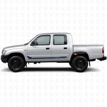 Racing-Stil Seitenstreifen Vinyl-Aufkleber für Toyota Hilux 1997-2004_2