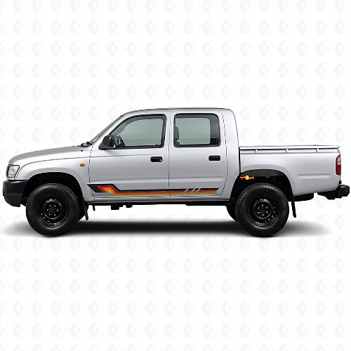 Vintage-Stil Seitenstreifen Vinyl-Aufkleber für Toyota Hilux 1997-2004_1