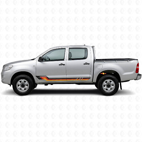 Vintage-Stil Seitenstreifen Vinyl-Aufkleber für Toyota Hilux 2004-2015_1