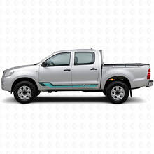 Vintage-Stil Seitenstreifen Vinyl-Aufkleber für Toyota Hilux 2004-2015_2