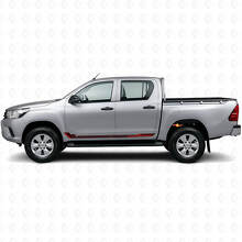 Racing-Stil Seitenstreifen Vinyl-Aufkleber für Toyota Hilux 2015+_3