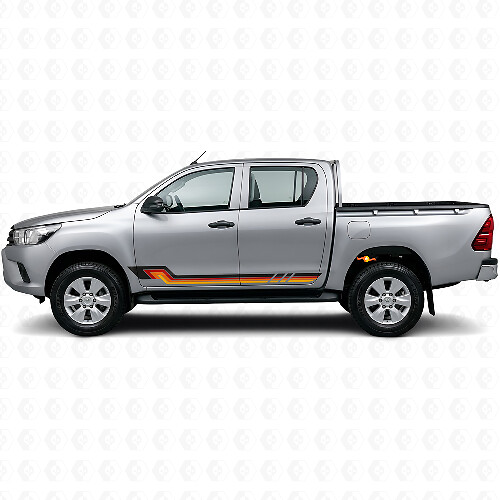 Vintage-Stil Seitenstreifen Vinylaufkleber für Toyota Hilux 2015+_1