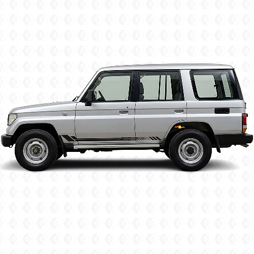 Wabenstreifen Seitenvinylaufkleber für Toyota Land Cruiser Prado 1990-1996_1