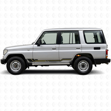 Gebogene Streifen Schweller-Vinylaufkleber für Toyota Land Cruiser Prado 1990-1996_2