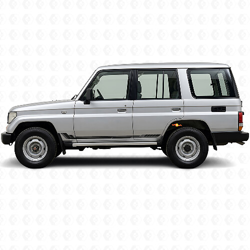 Rennstil Seitenstreifen Vinyl-Aufkleber für Toyota Land Cruiser Prado 1990-1996_1