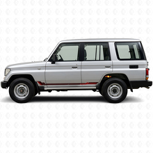 Rennstil Seitenstreifen Vinyl-Aufkleber für Toyota Land Cruiser Prado 1990-1996_3